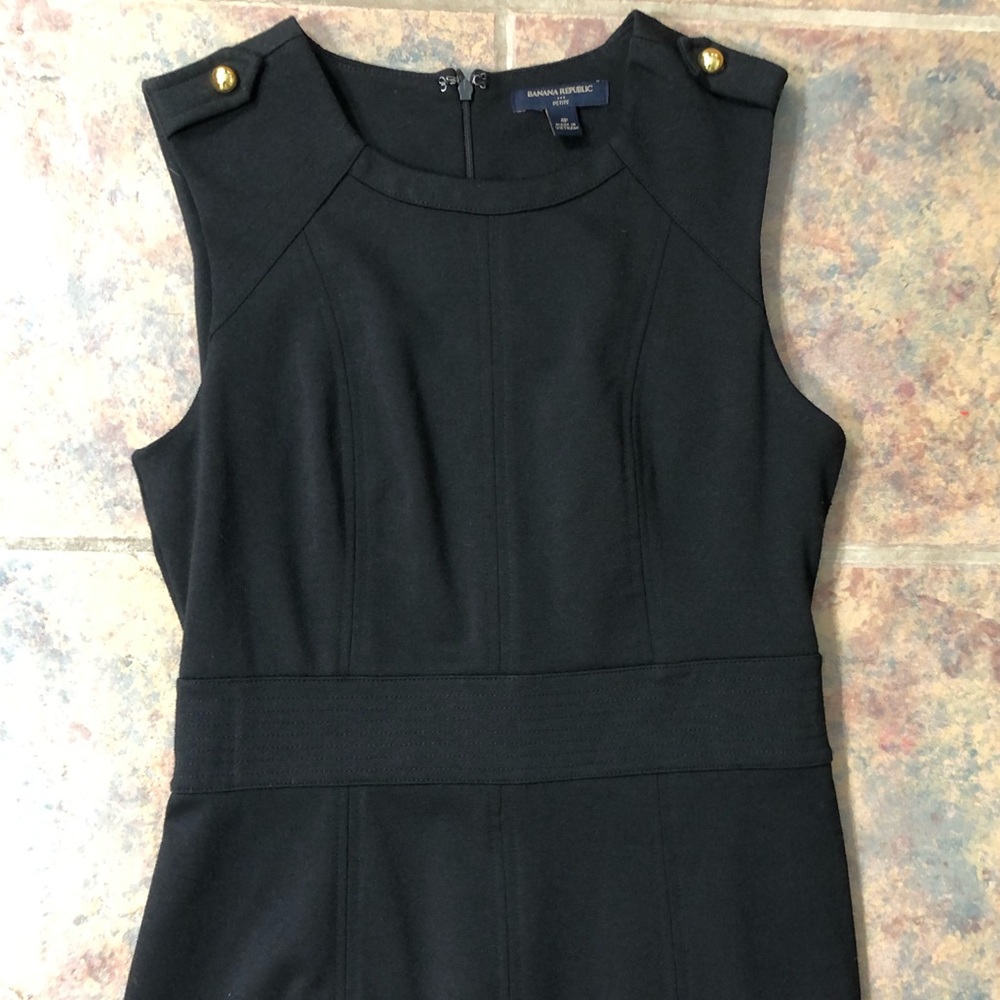 [banana republic] petite size 4 black dress - Picture 3 of 8